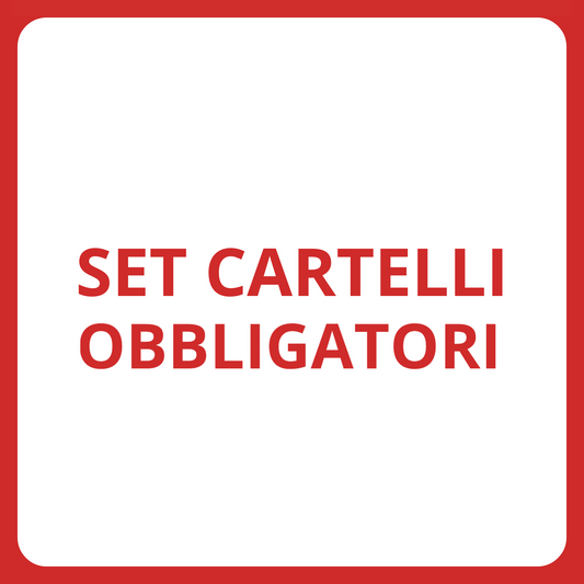 Set Cartelli Obbligatori per Pubblici Esercizi